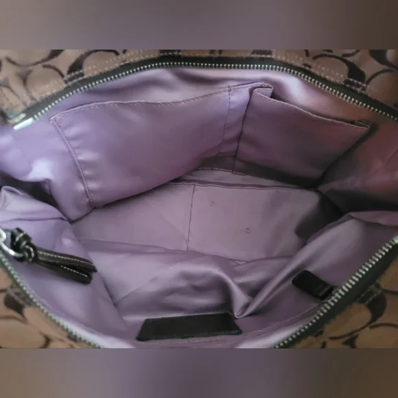 Coach Brown Signature Tote Bag - Picture 8 of 10